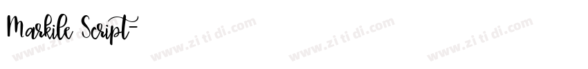 Markile Script字体转换 Markile Script字体转换